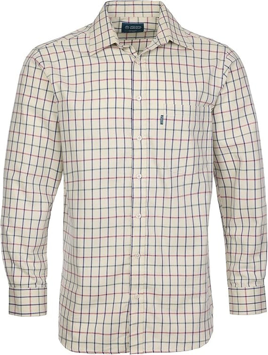 Fort Workwear Men’s Melton Tattersall Check Shirt Short Sleeves Dress Shirt for Men Multicolored